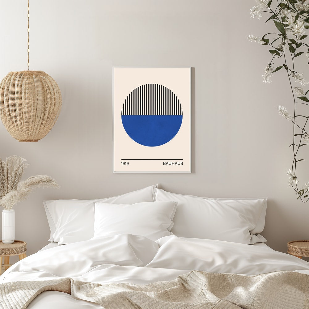 Geometric Blue Circle
