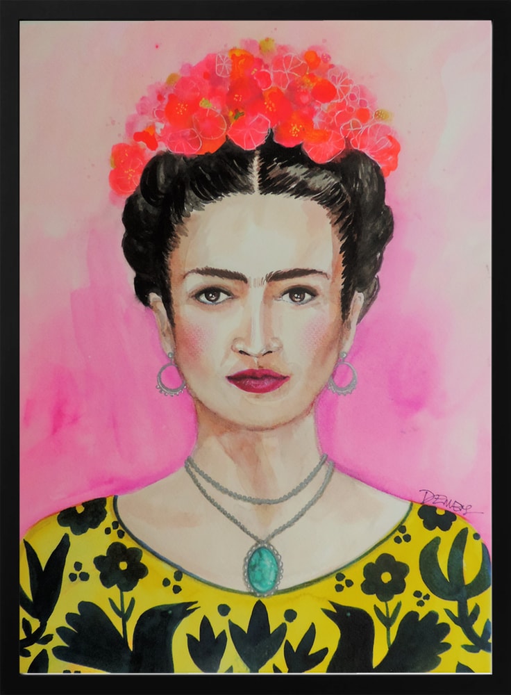 Vibrant Floral Portrait