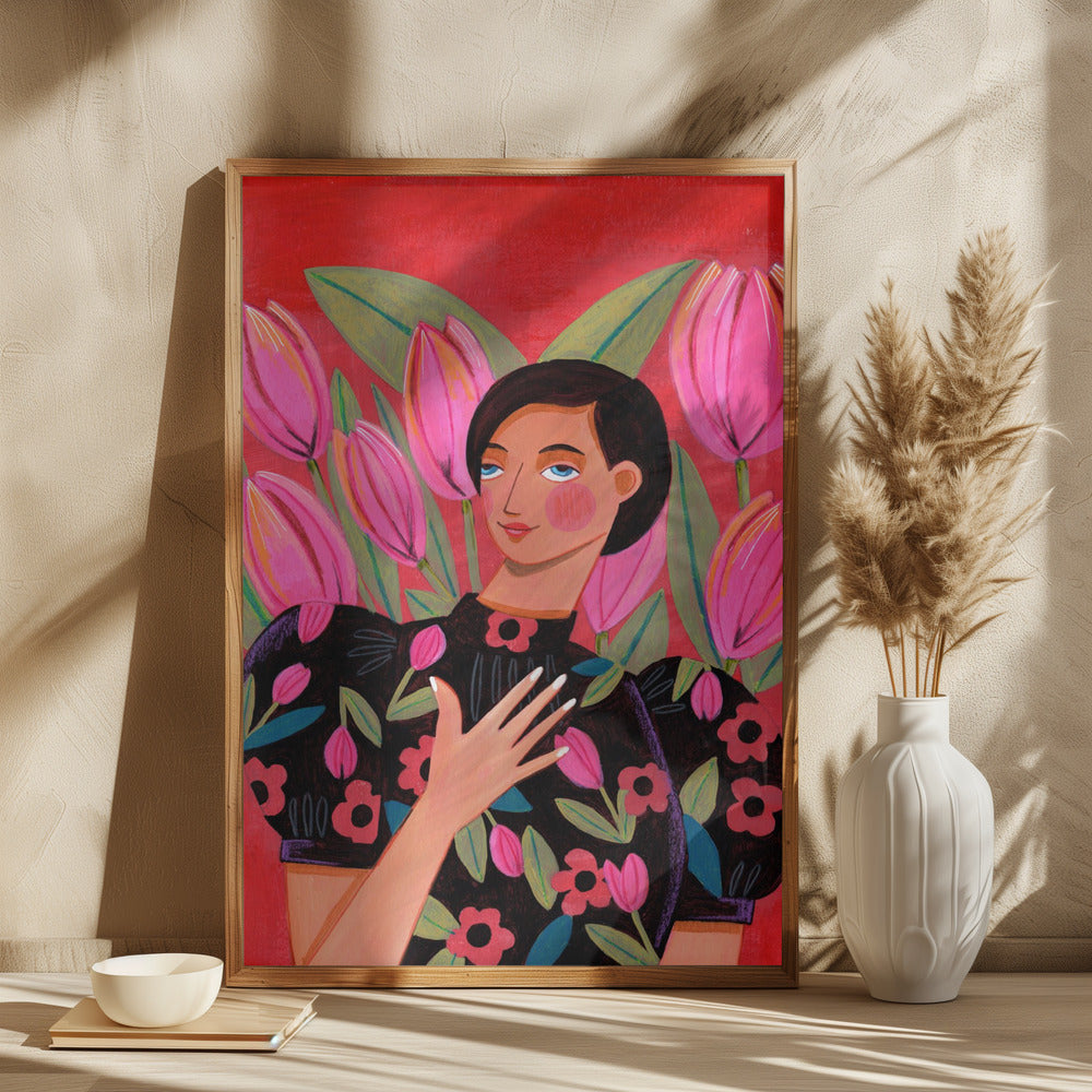 Abstract Modern Woman Portrait - plakatstore