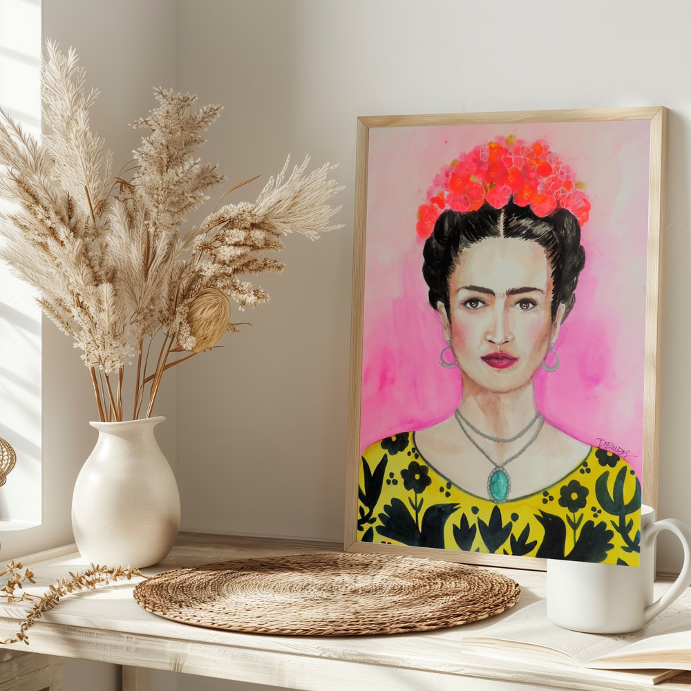 Vibrant Floral Portrait