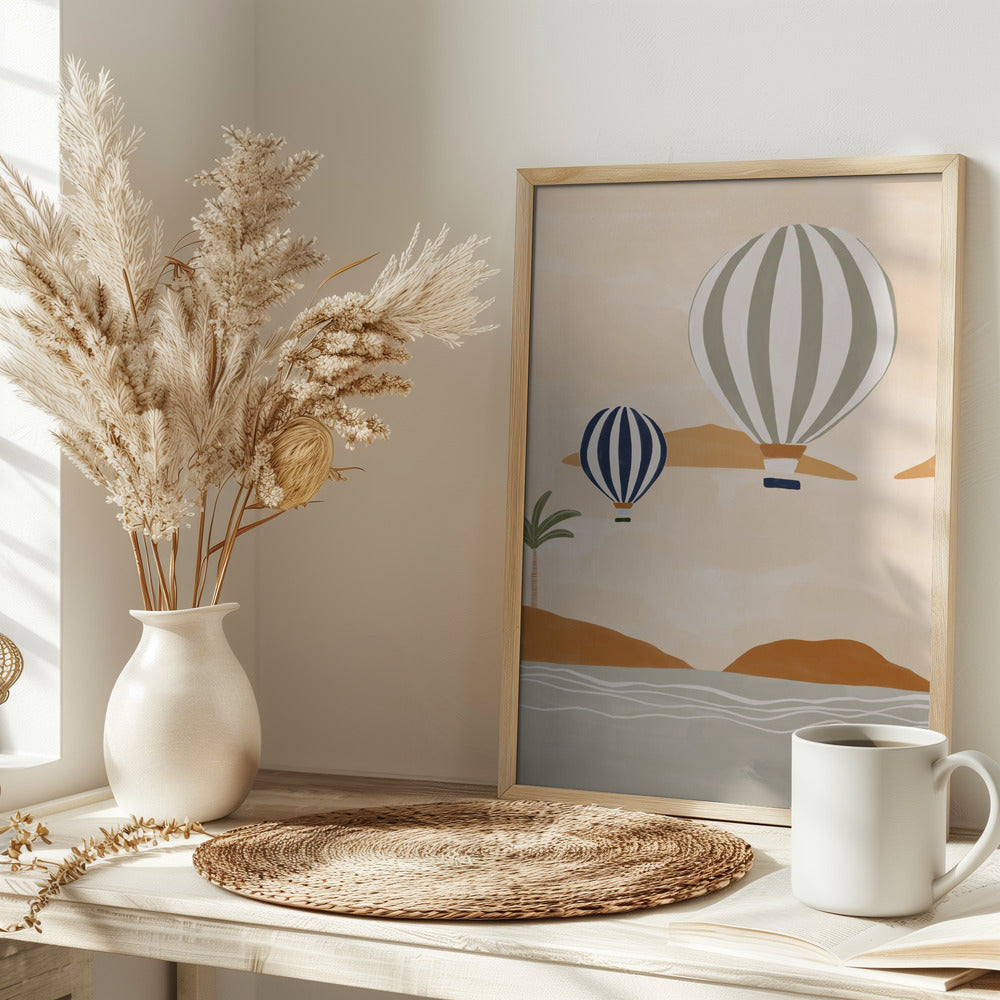 Airballoons In Dessert - plakatstore