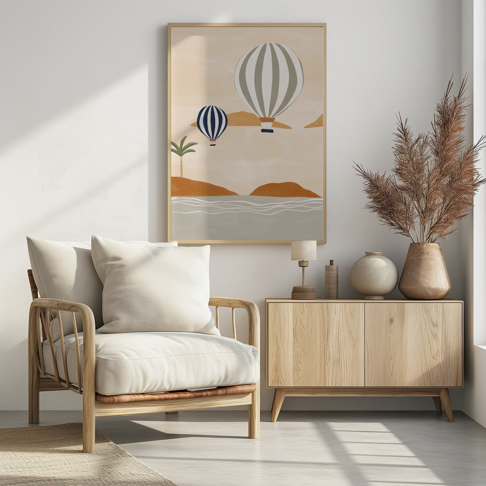 Airballoons In Dessert - plakatstore