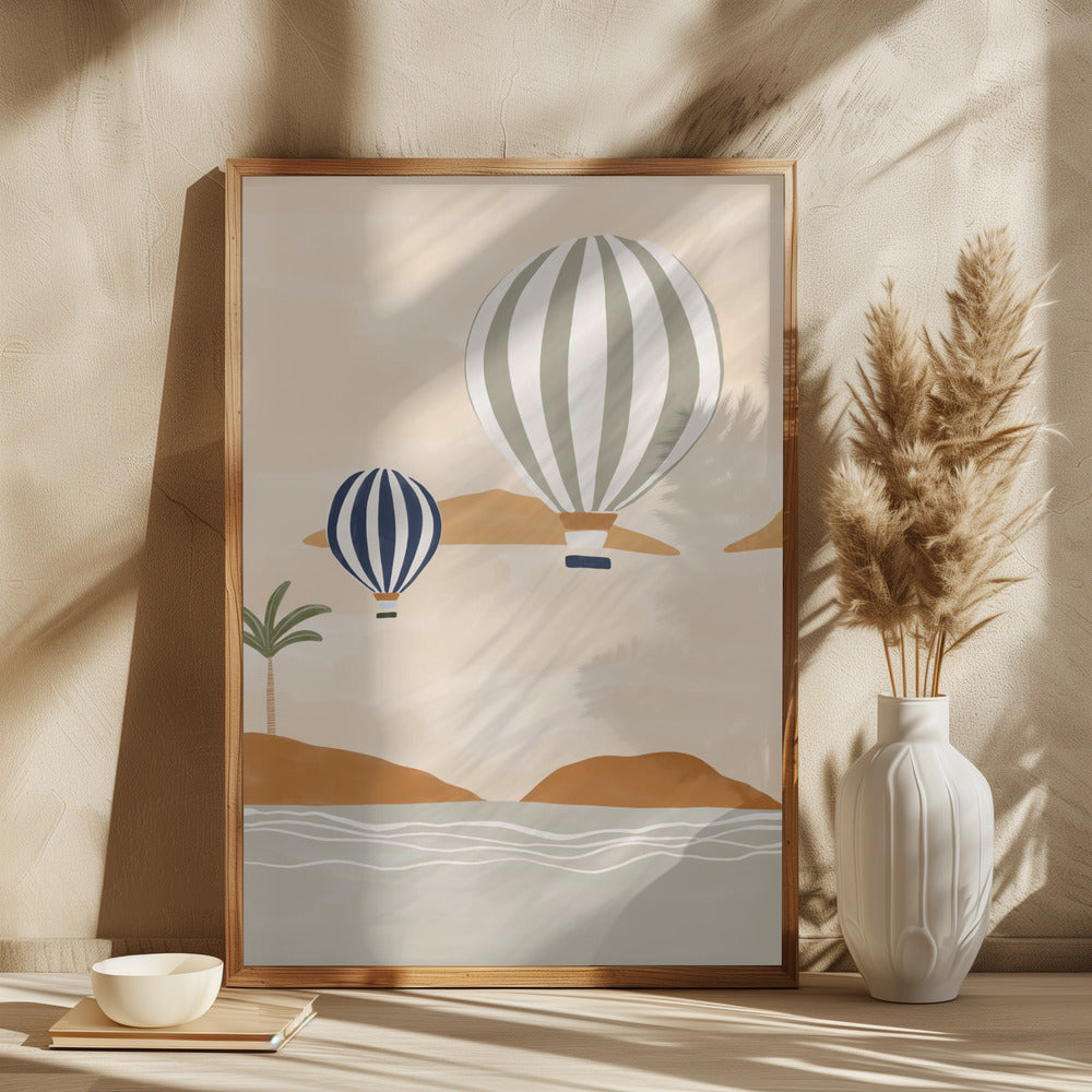 Airballoons In Dessert - plakatstore