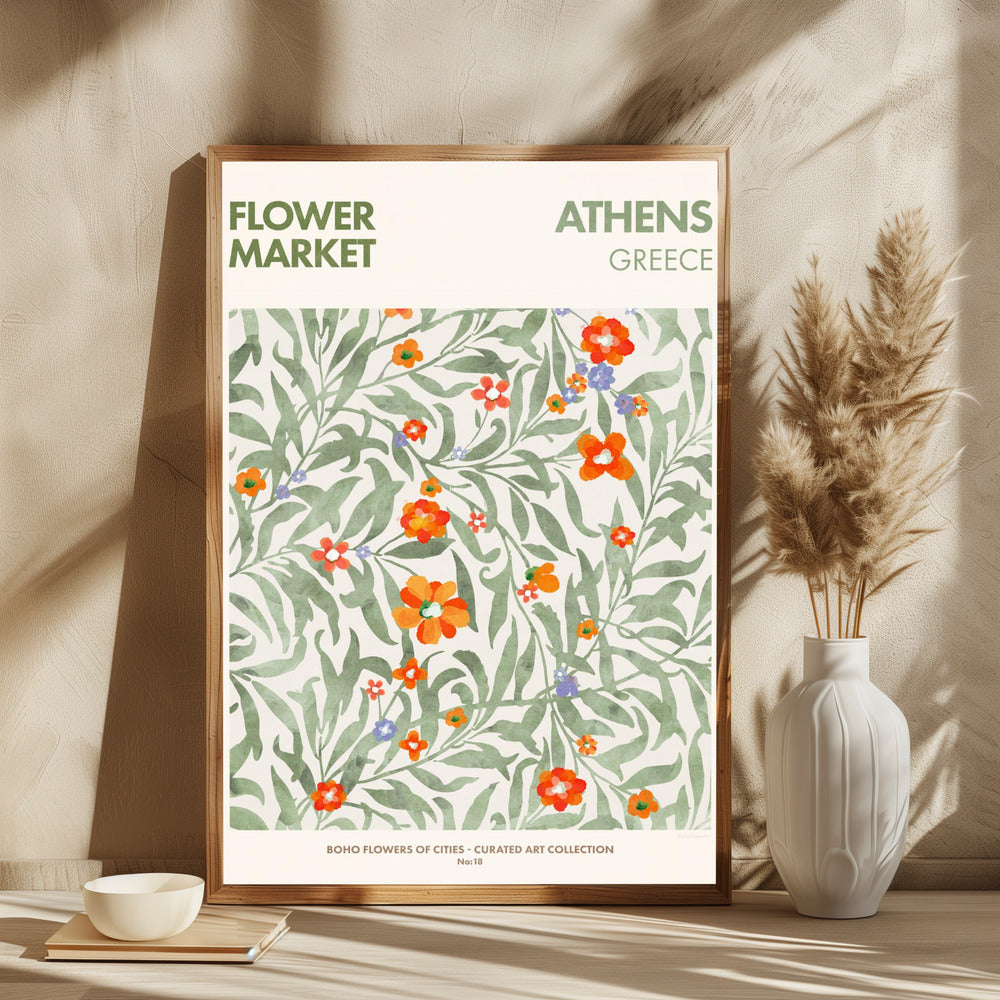 Athens Flower Market - plakatstore