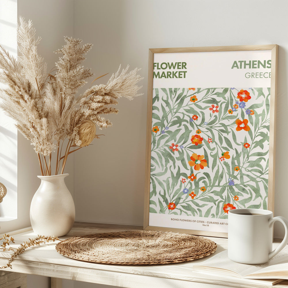 Athens Flower Market - plakatstore