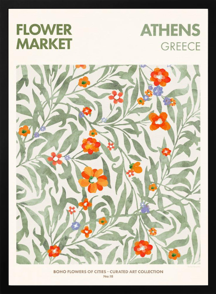 Athens Flower Market - plakatstore