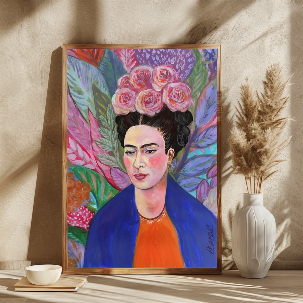 Vibrant Floral Portrait