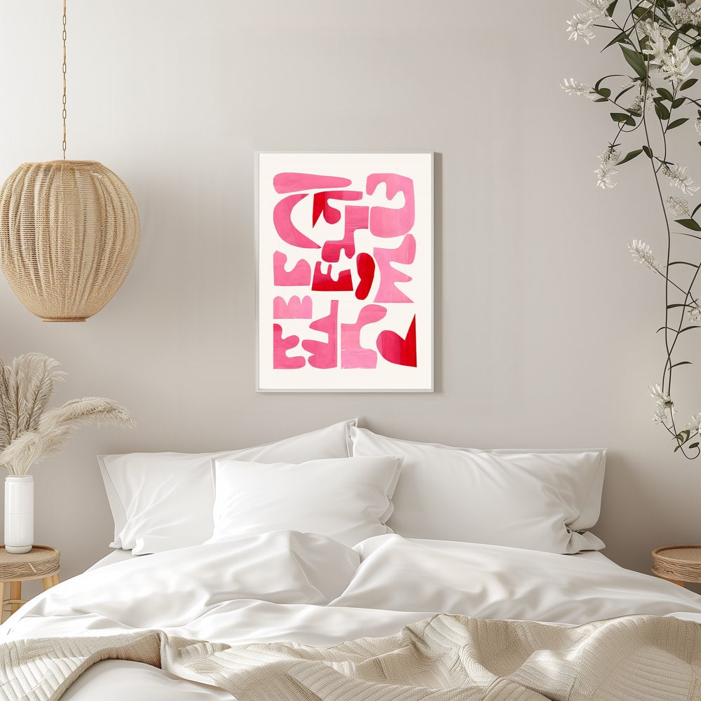 Bold Pink Shapes