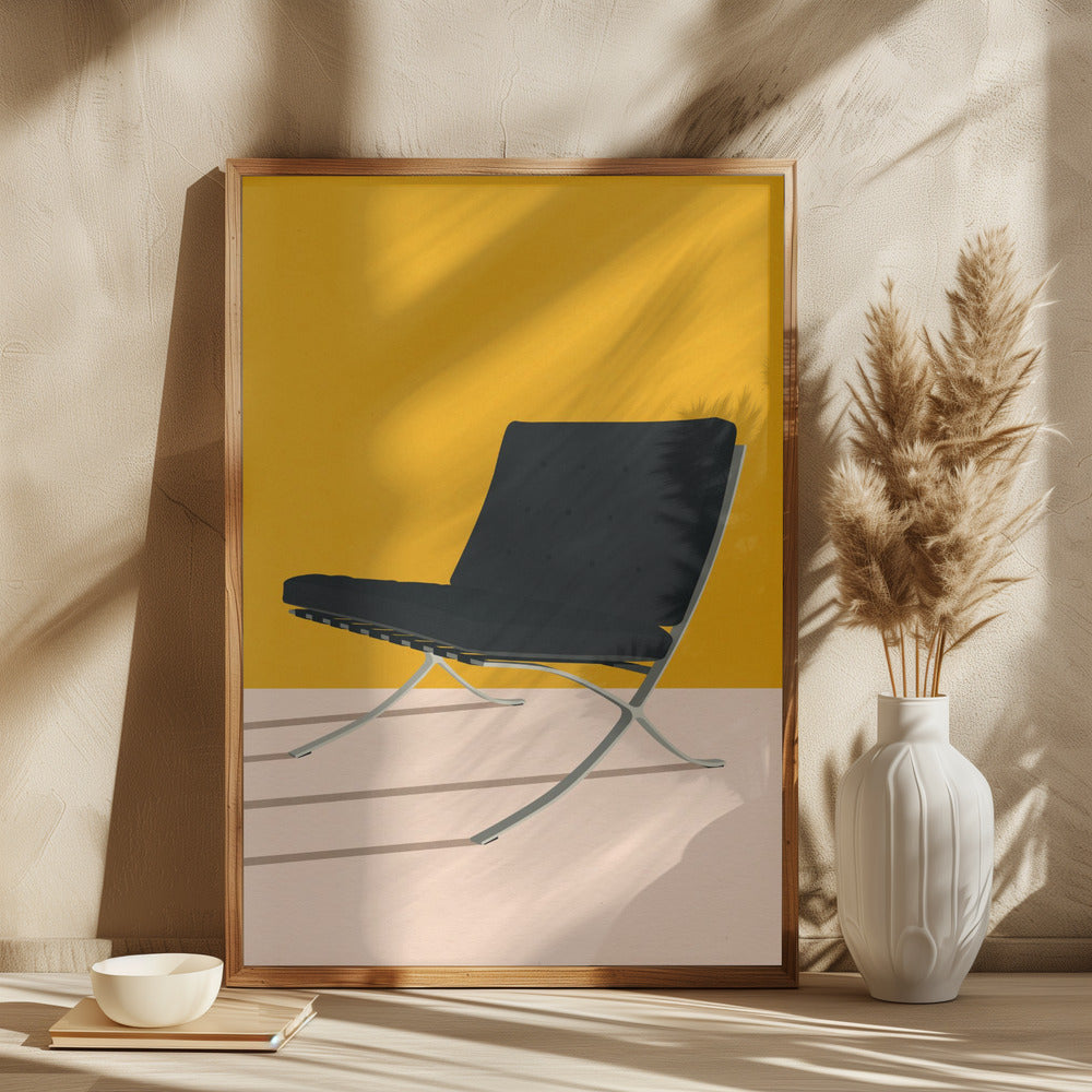 Barcelona Chair By Mies Van Der Rohe - plakatstore