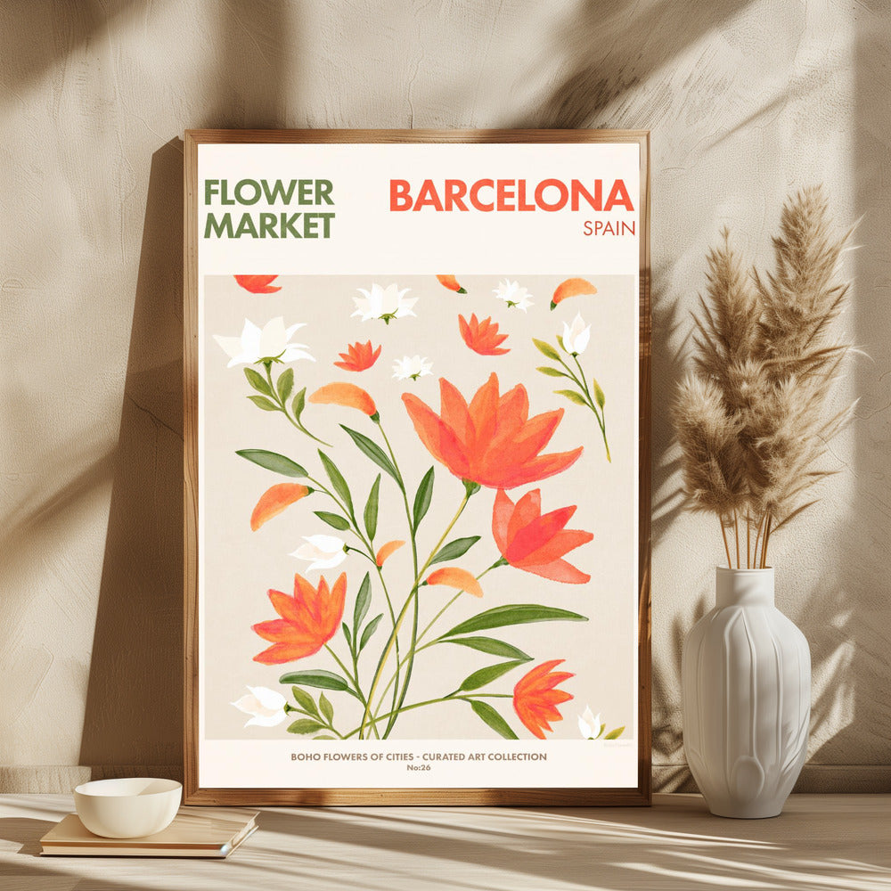 Barcelona Flower Market - plakatstore