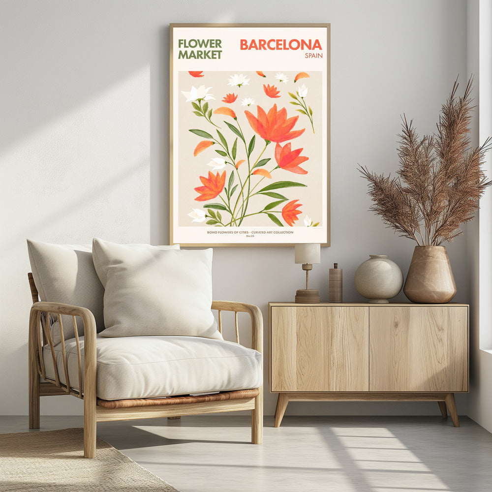 Barcelona Flower Market - plakatstore