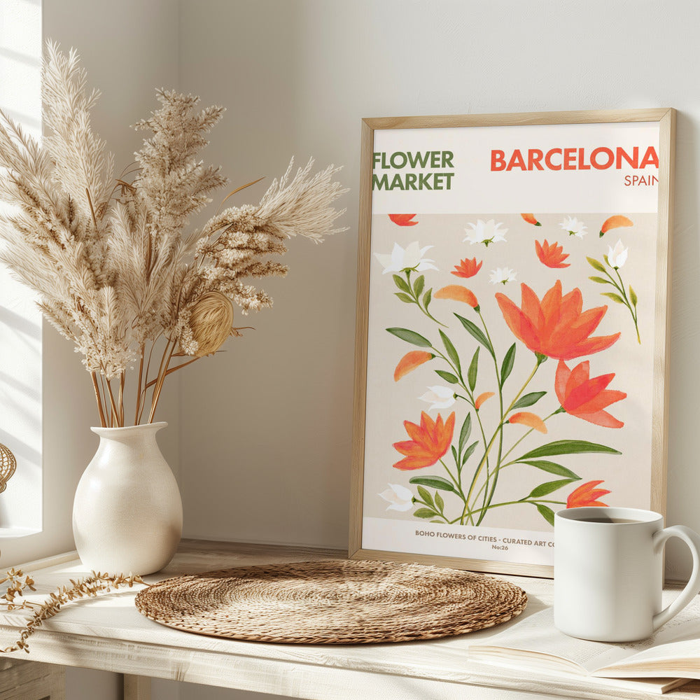 Barcelona Flower Market - plakatstore