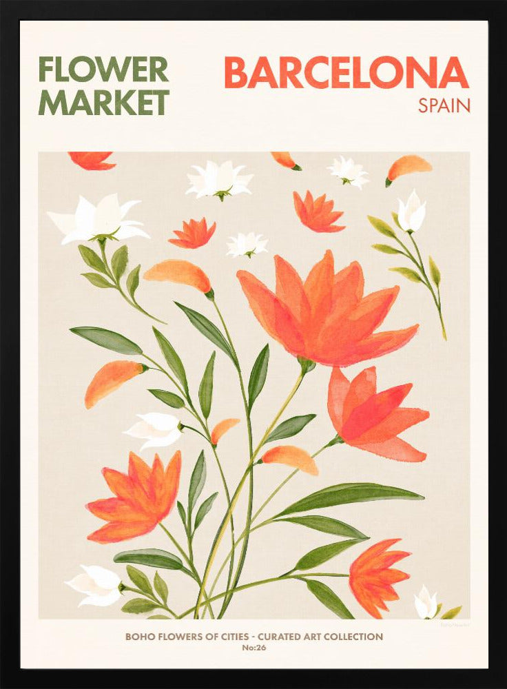 Barcelona Flower Market - plakatstore