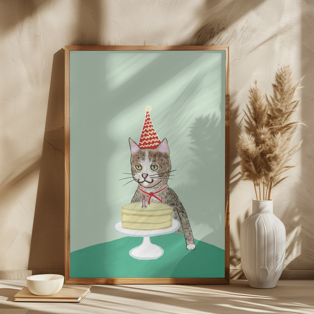 Birthday cat - plakatstore