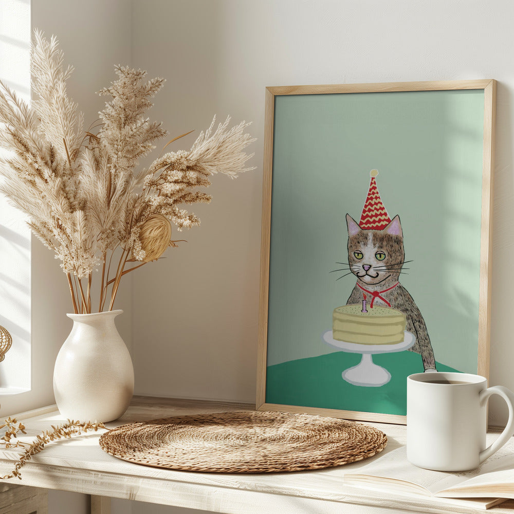 Birthday cat - plakatstore