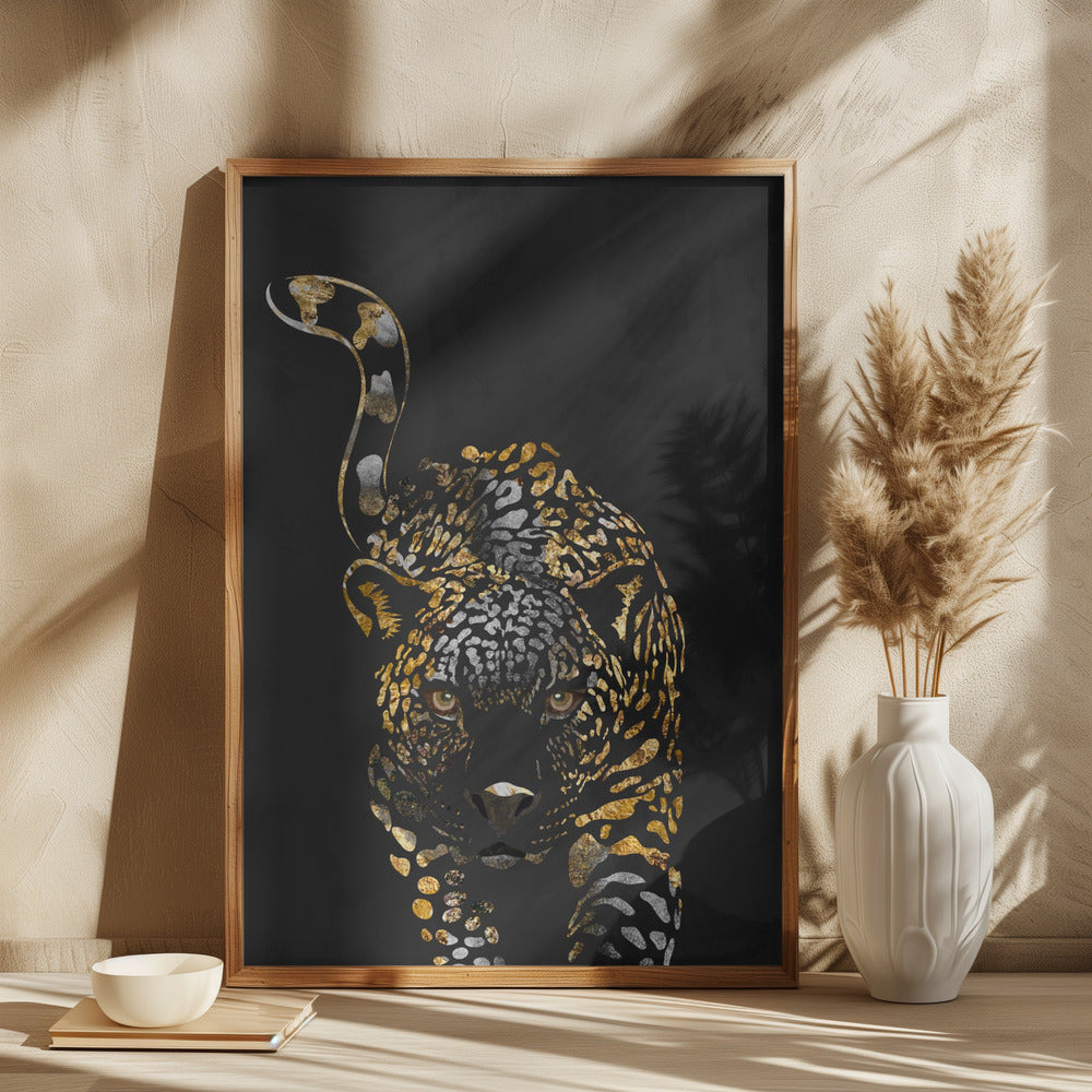 Black gold jaguar - plakatstore