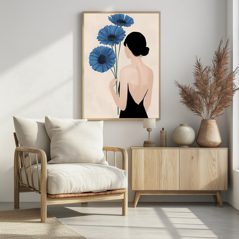 Blue Blooms In Silence - plakatstore