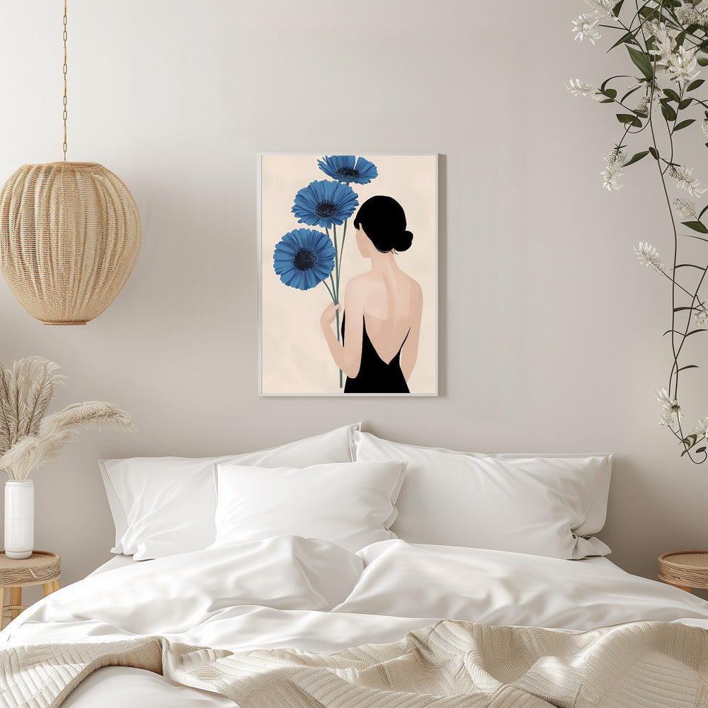 Blue Blooms In Silence - plakatstore