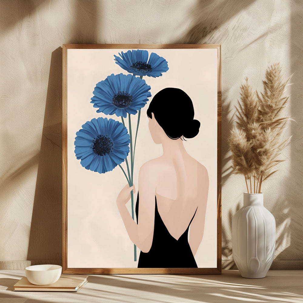 Blue Blooms In Silence - plakatstore