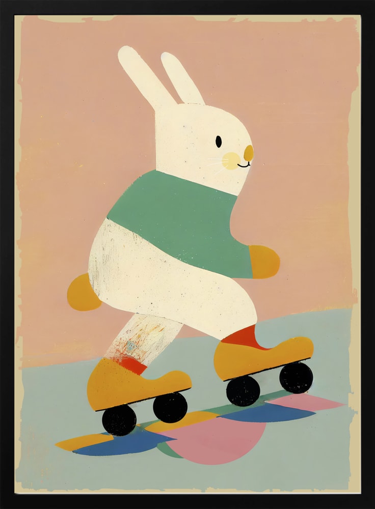 Bunny on Skates