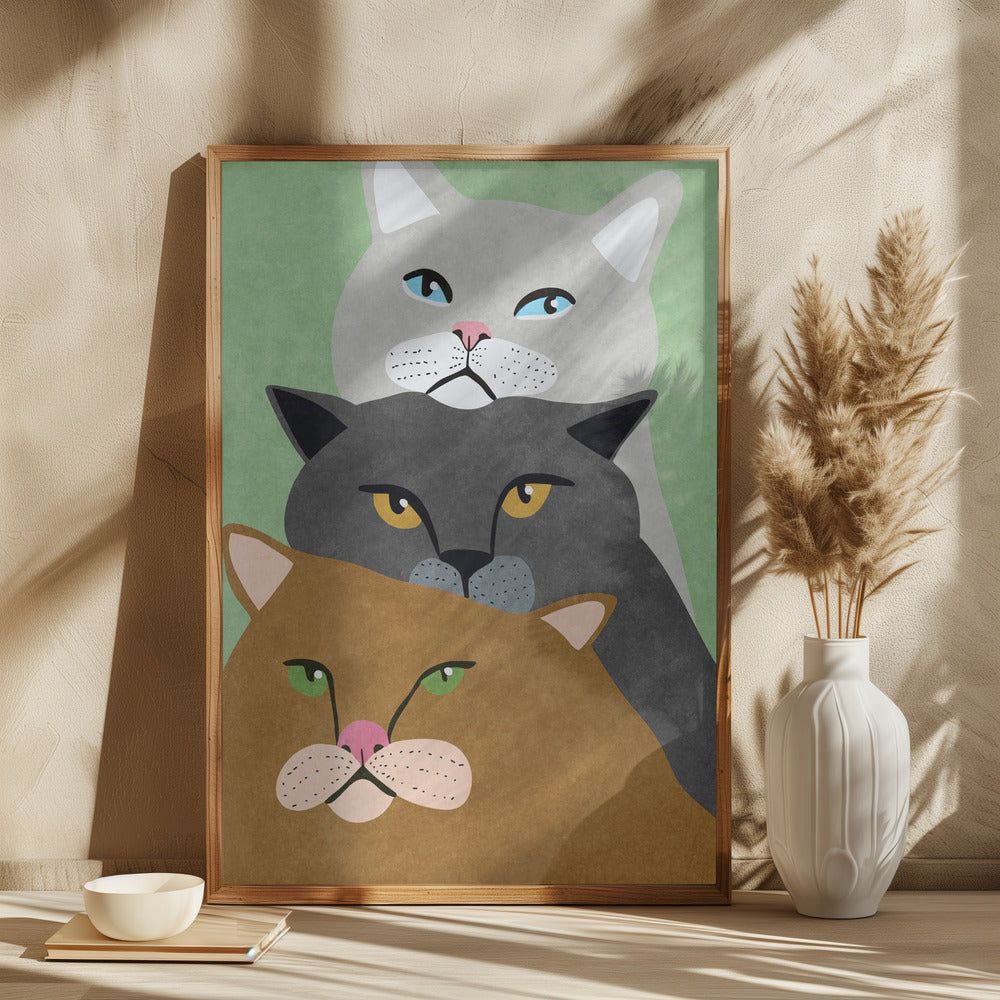 Cat Trio - plakatstore