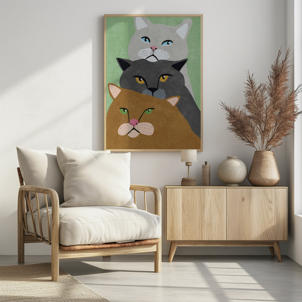 Cat Trio - plakatstore