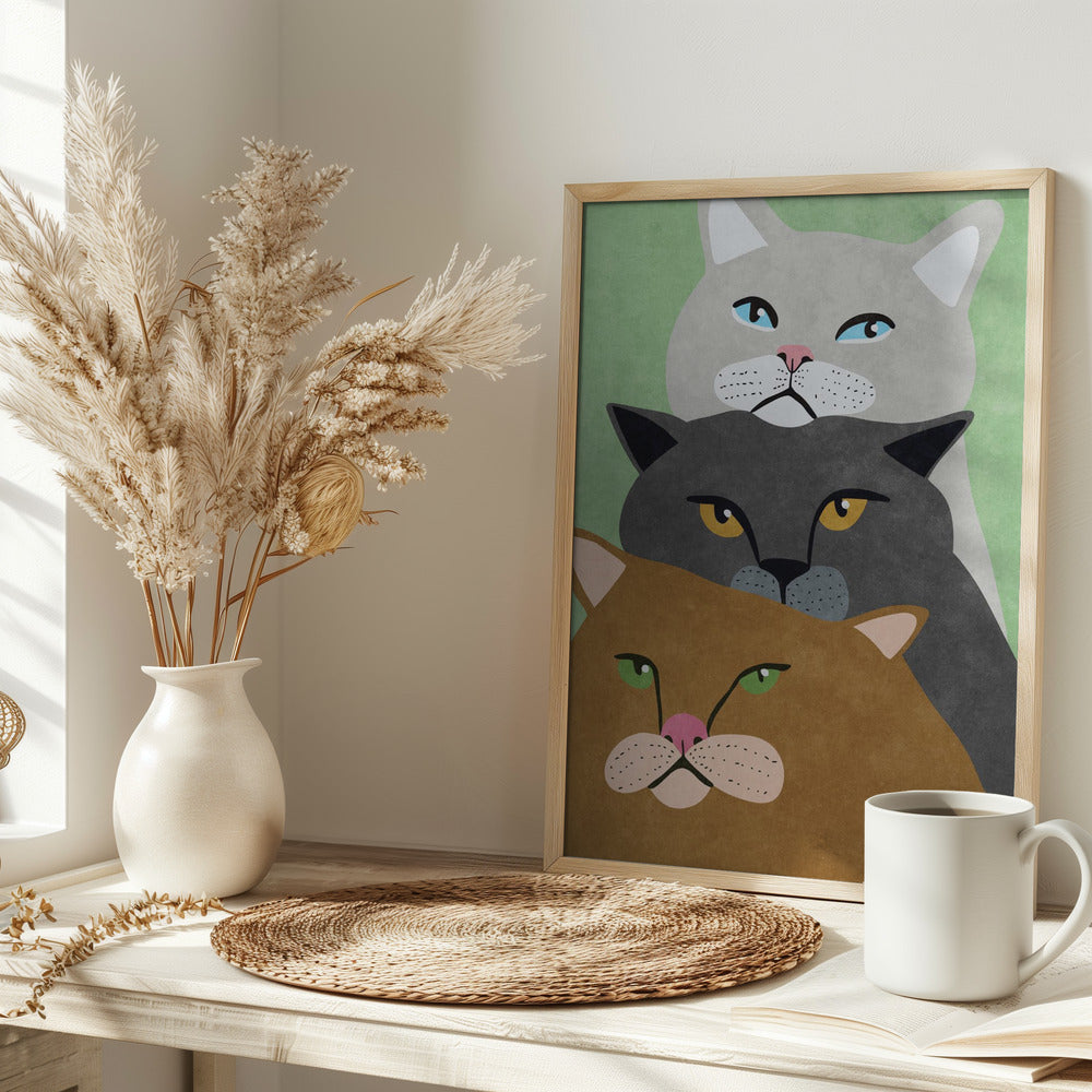 Cat Trio - plakatstore