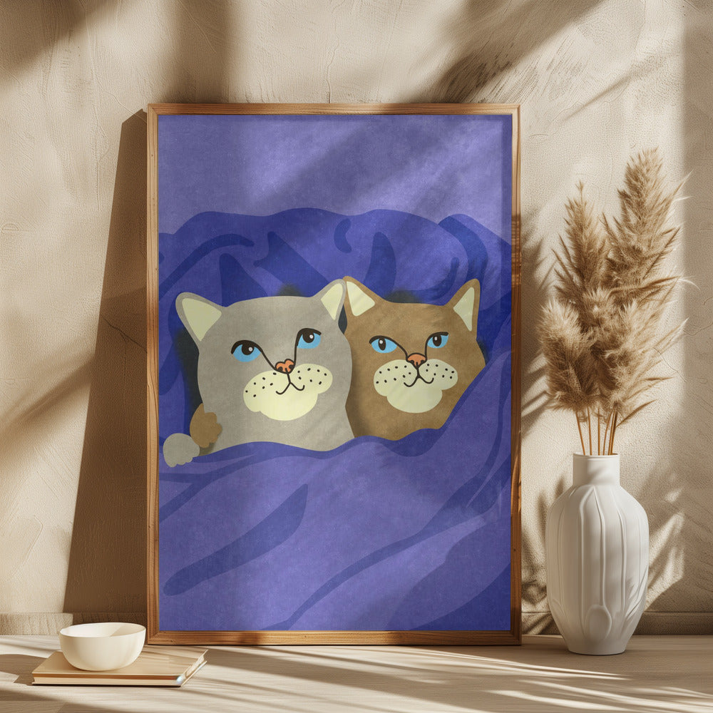 Cats in Bed - plakatstore