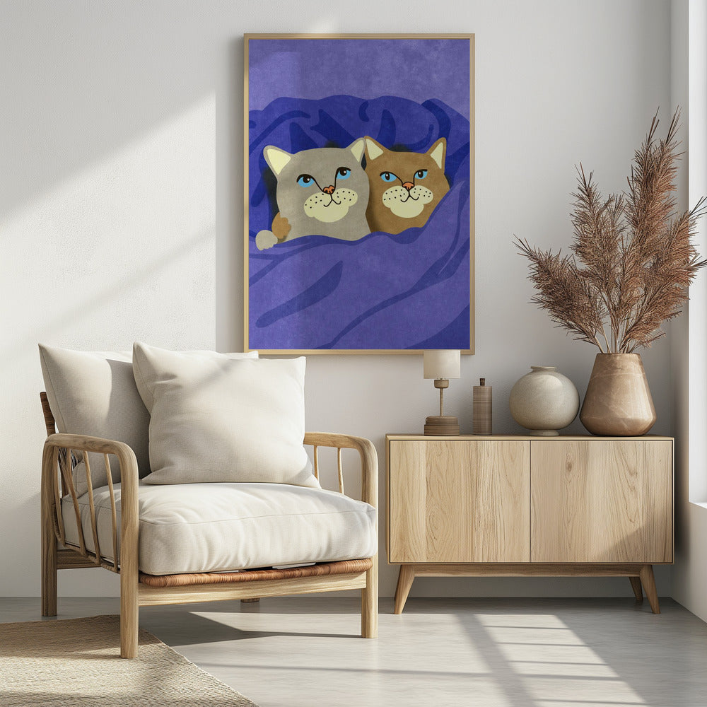 Cats in Bed - plakatstore