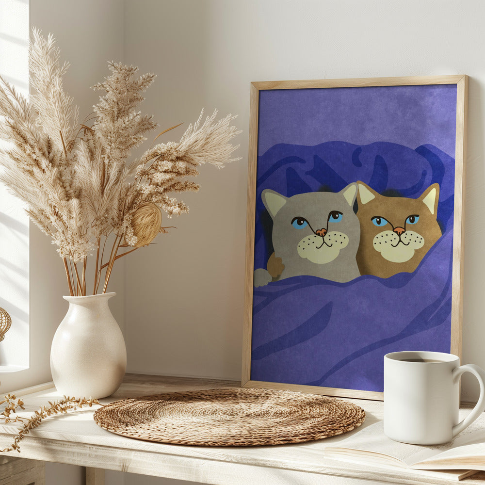 Cats in Bed - plakatstore