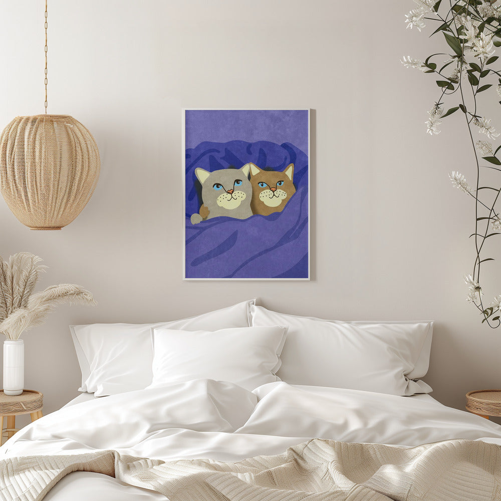 Cats in Bed - plakatstore