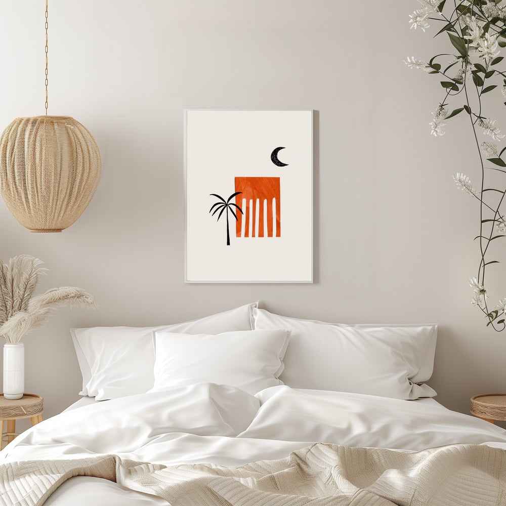 Desert Palm Moon
