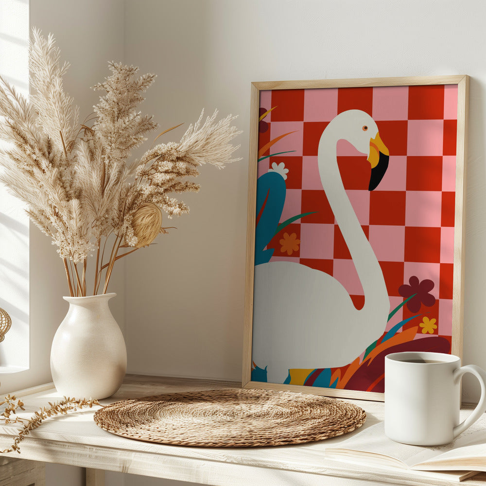 Checkers & the Great Egret - plakatstore