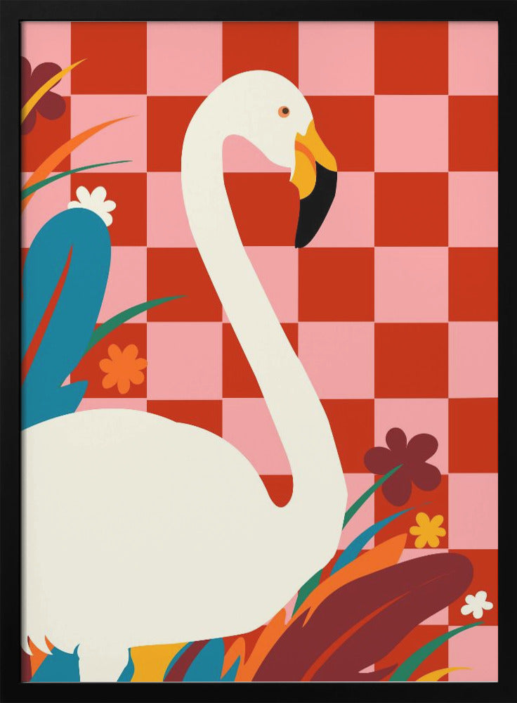 Checkers & the Great Egret - plakatstore