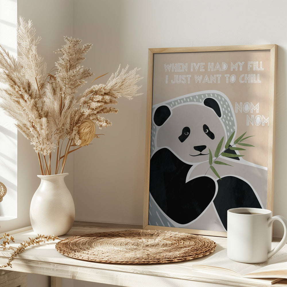 Children's panda typography - plakatstore