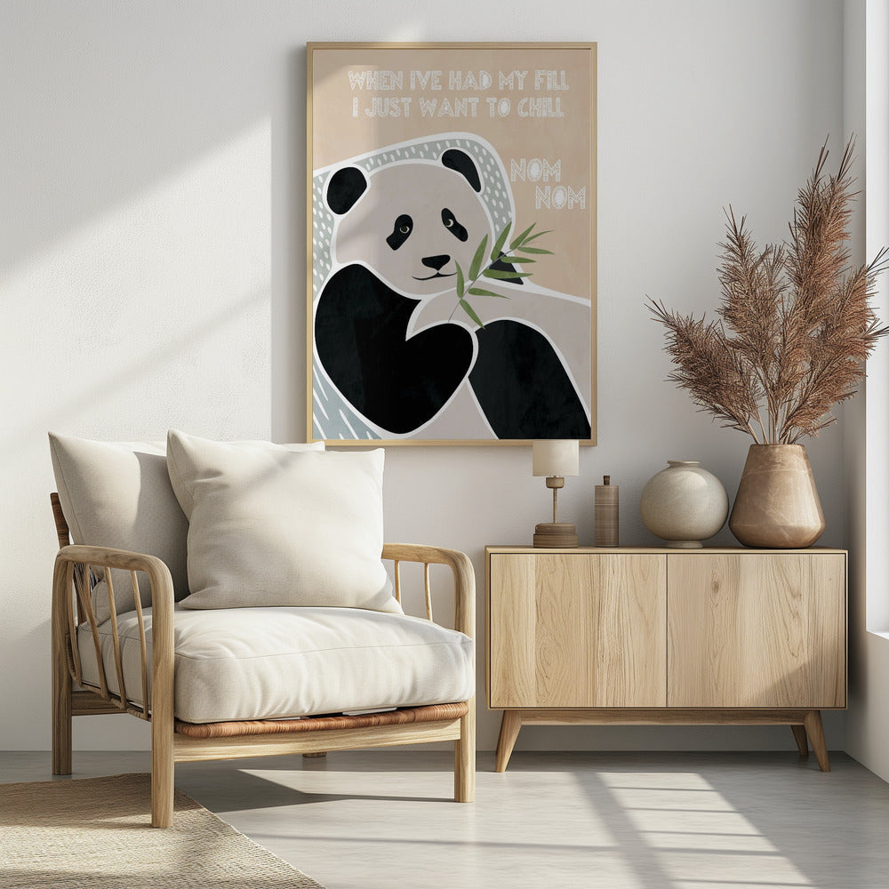 Children's panda typography - plakatstore