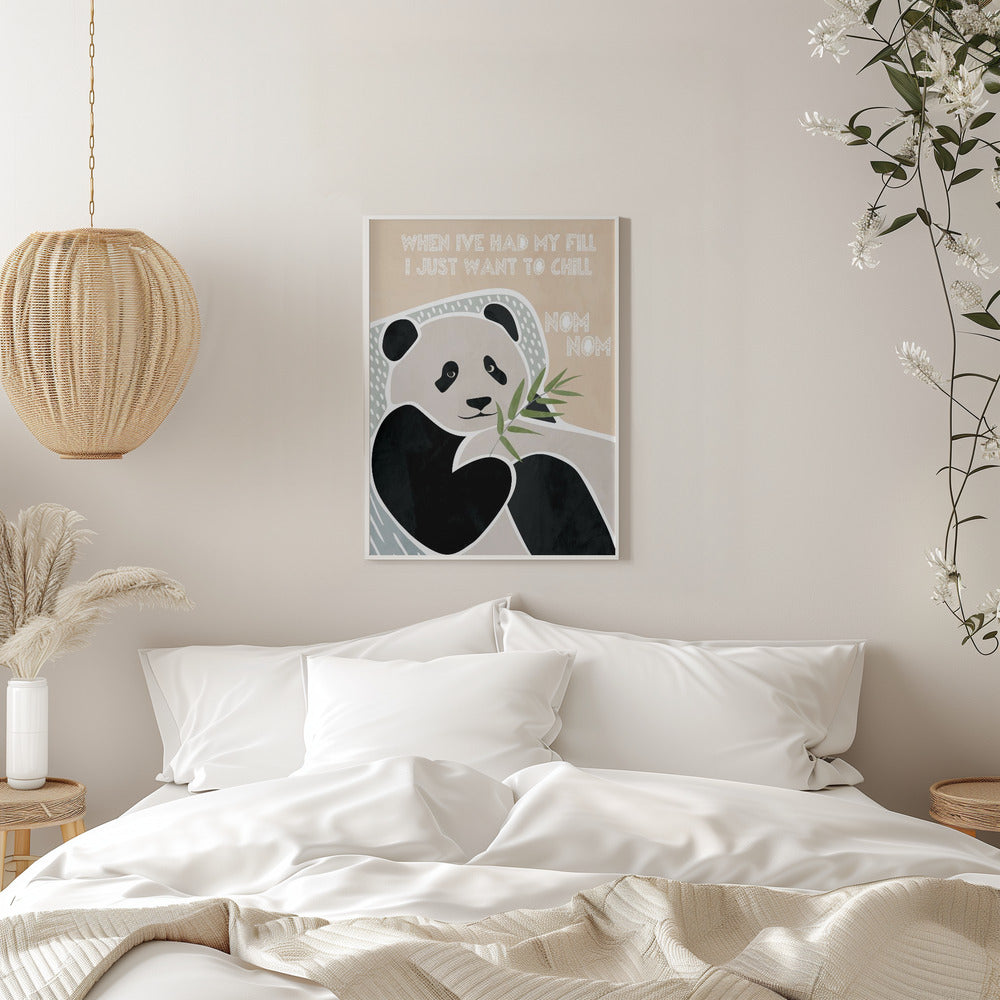 Children's panda typography - plakatstore