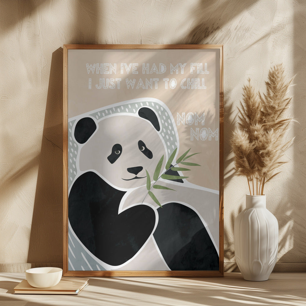 Children's panda typography - plakatstore