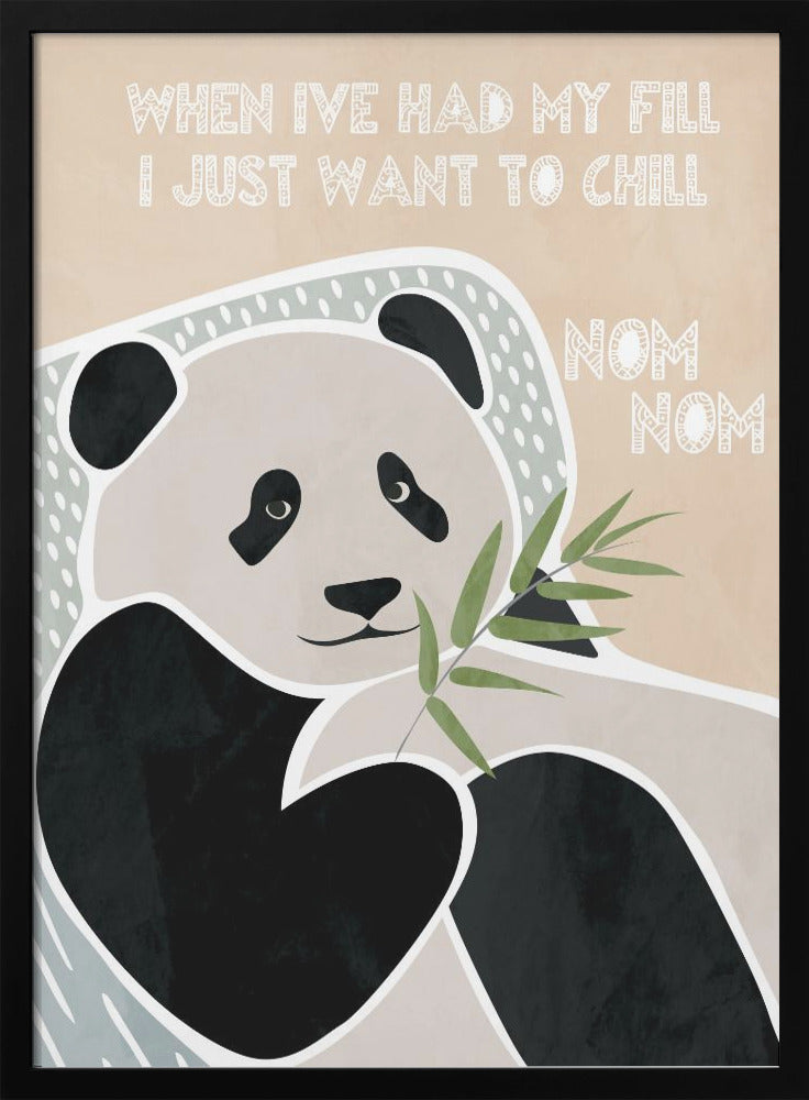 Children's panda typography - plakatstore