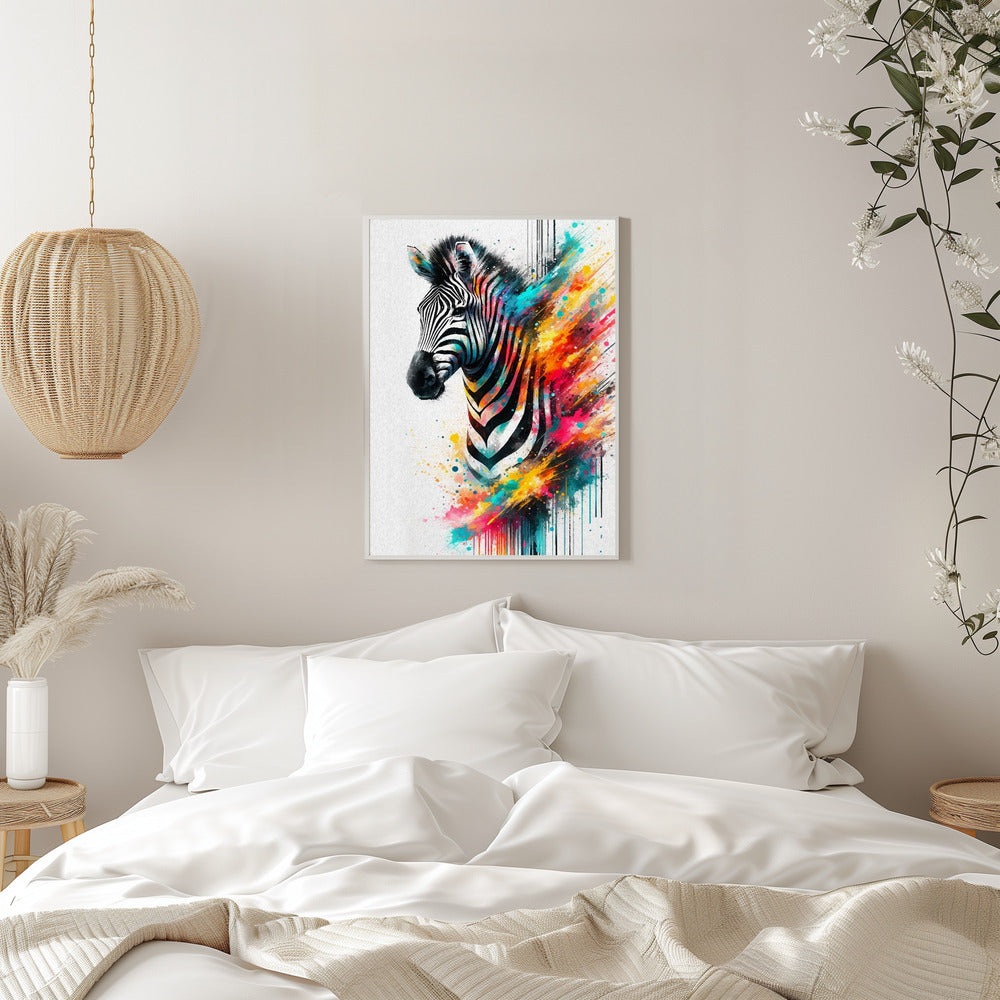 Colorful Zebra - plakatstore