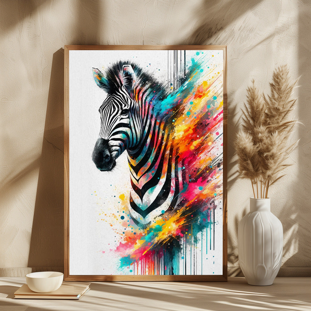 Colorful Zebra - plakatstore