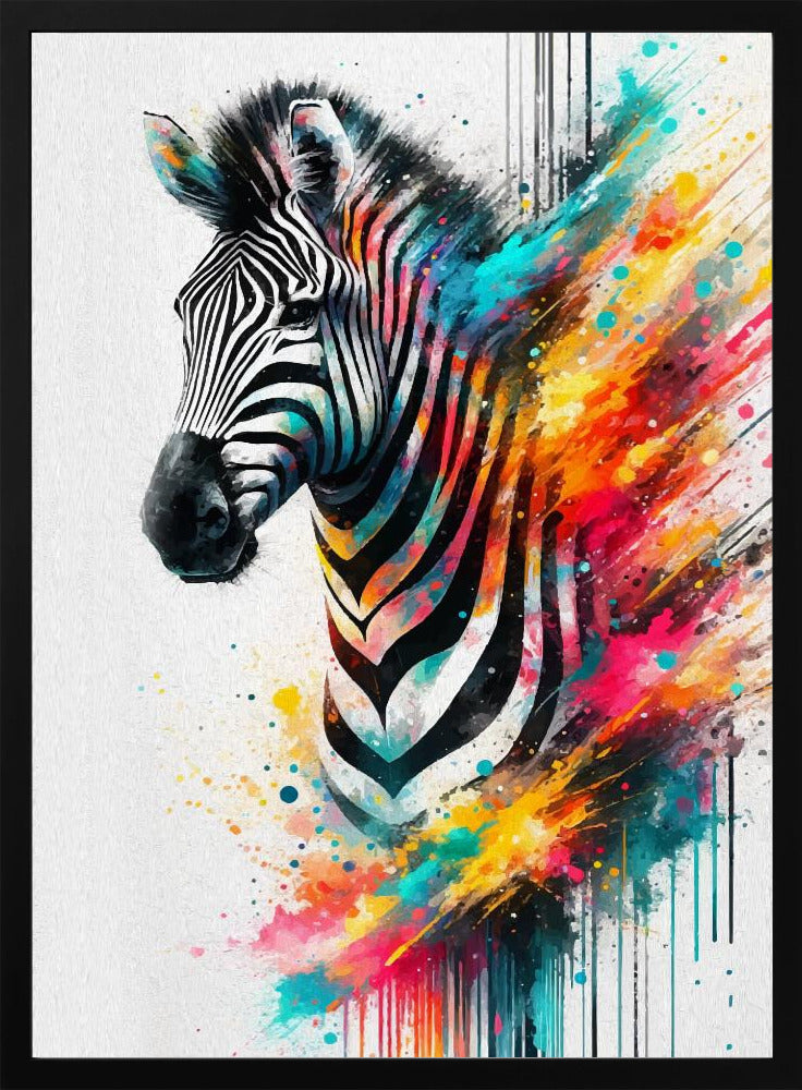 Colorful Zebra - plakatstore