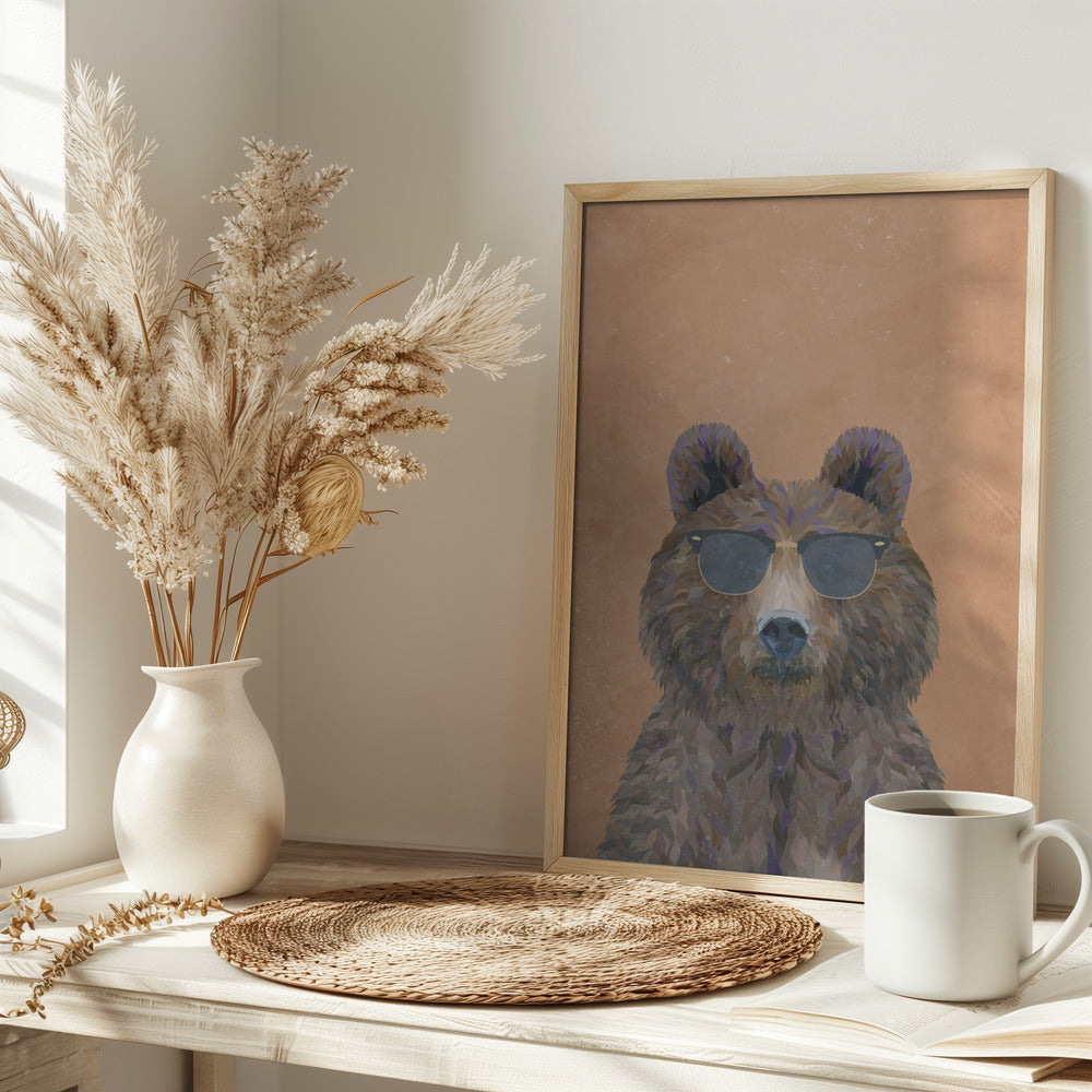 Cool Bear Portrait - plakatstore