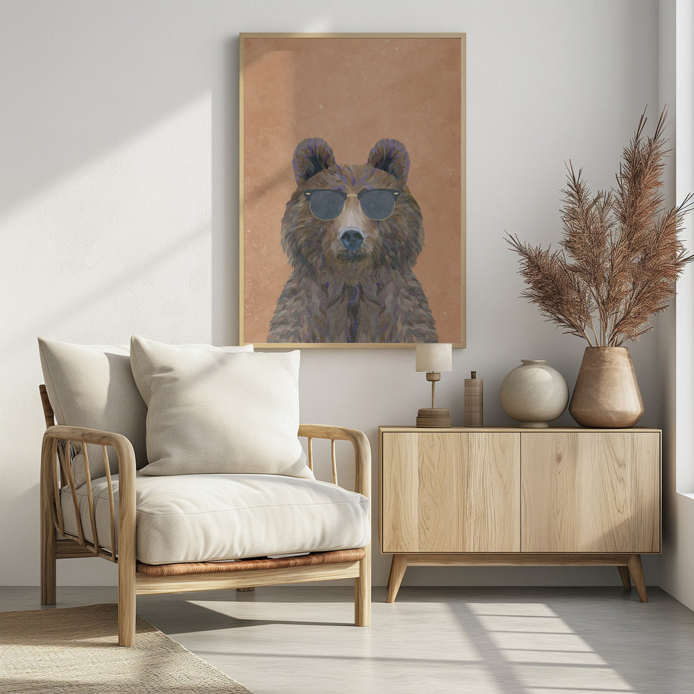 Cool Bear Portrait - plakatstore