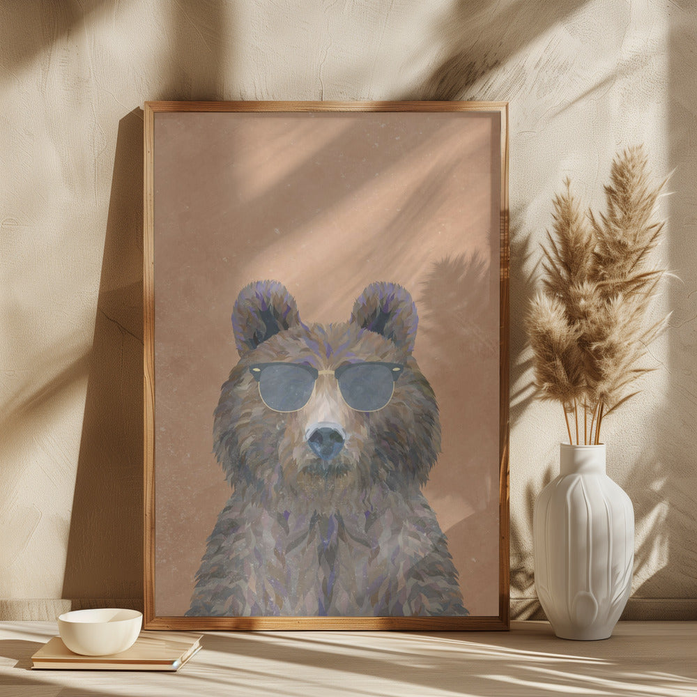 Cool Bear Portrait - plakatstore