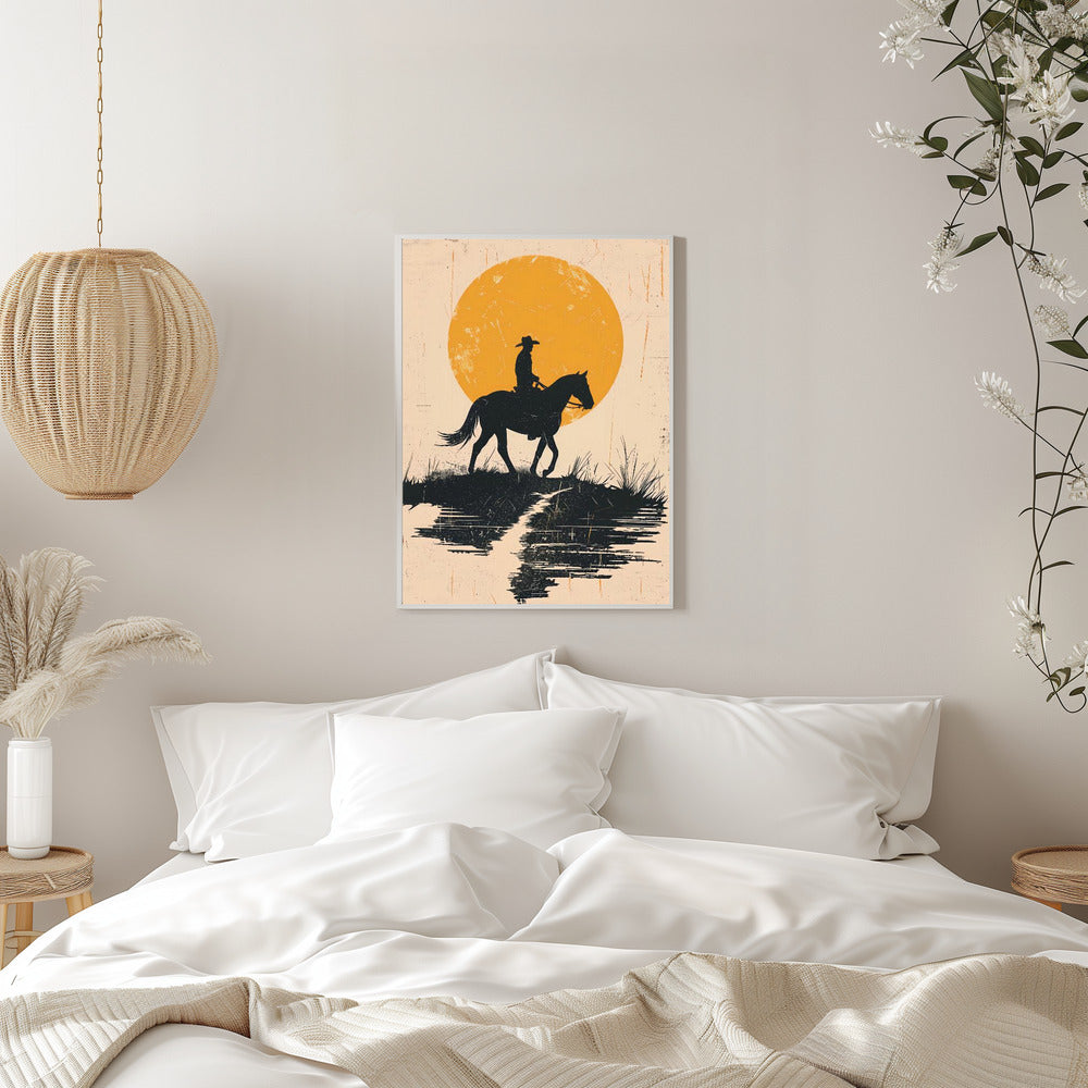 Cowboy In the Sunset - plakatstore