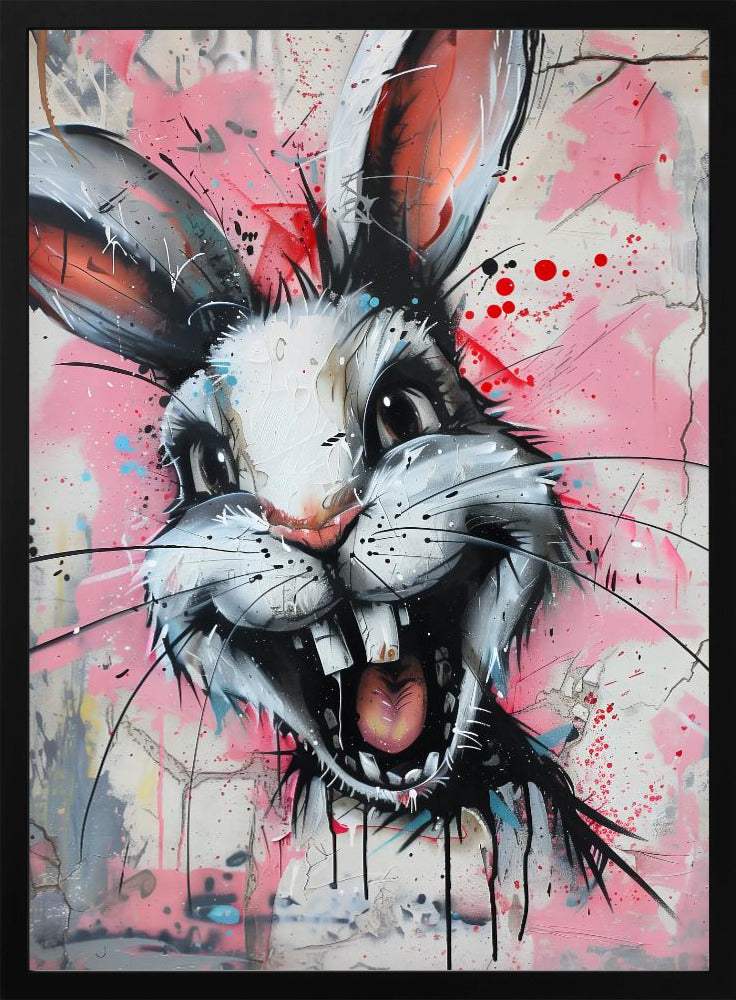 Creepy laughing bunny - plakatstore