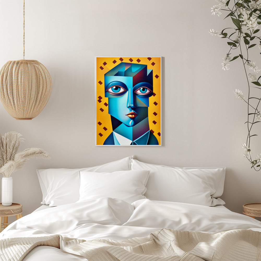 Cubist Abstract Face - plakatstore