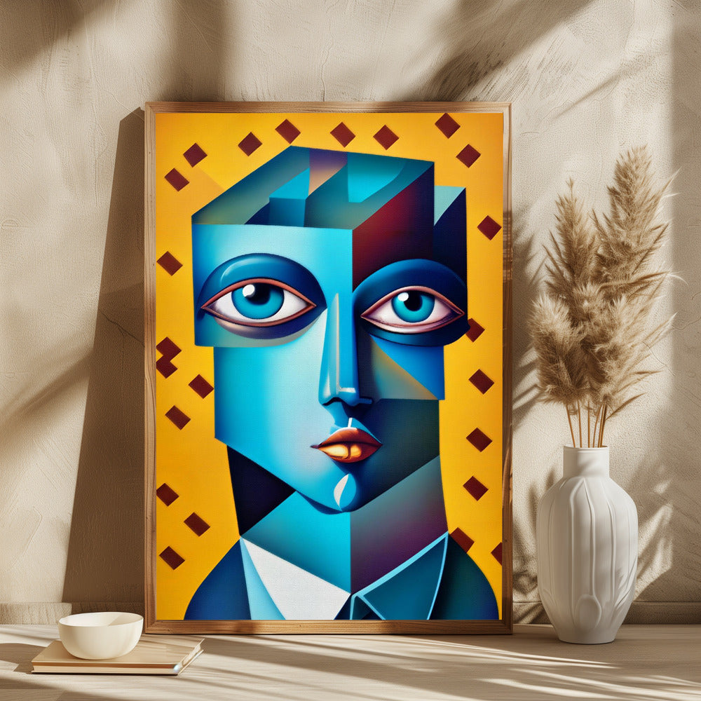 Cubist Abstract Face - plakatstore