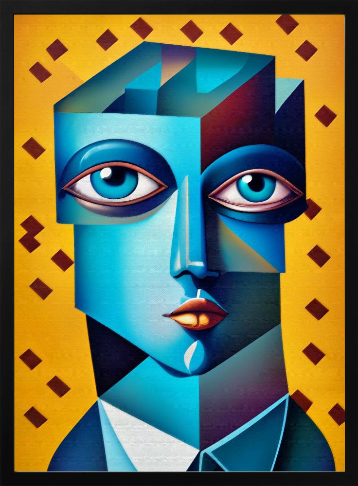 Cubist Abstract Face - plakatstore